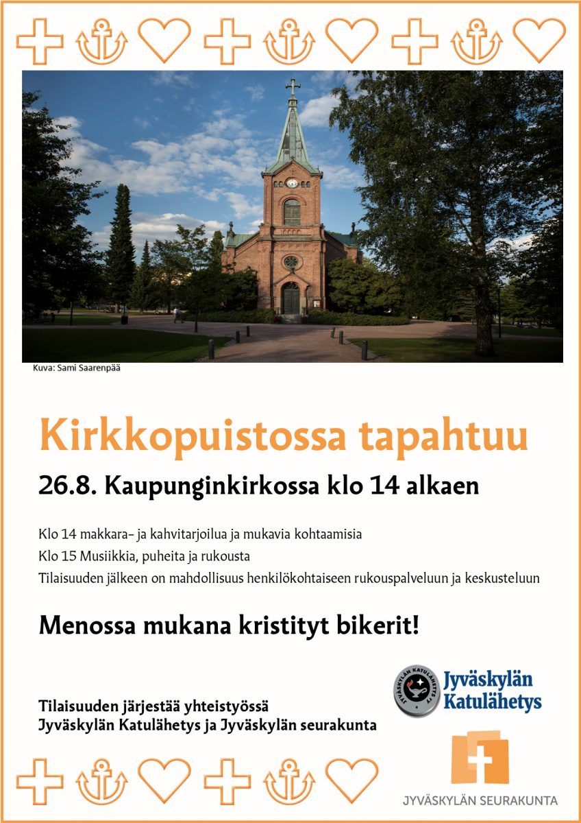 Kirkkopuistossa tapahtuu 26.8.2025